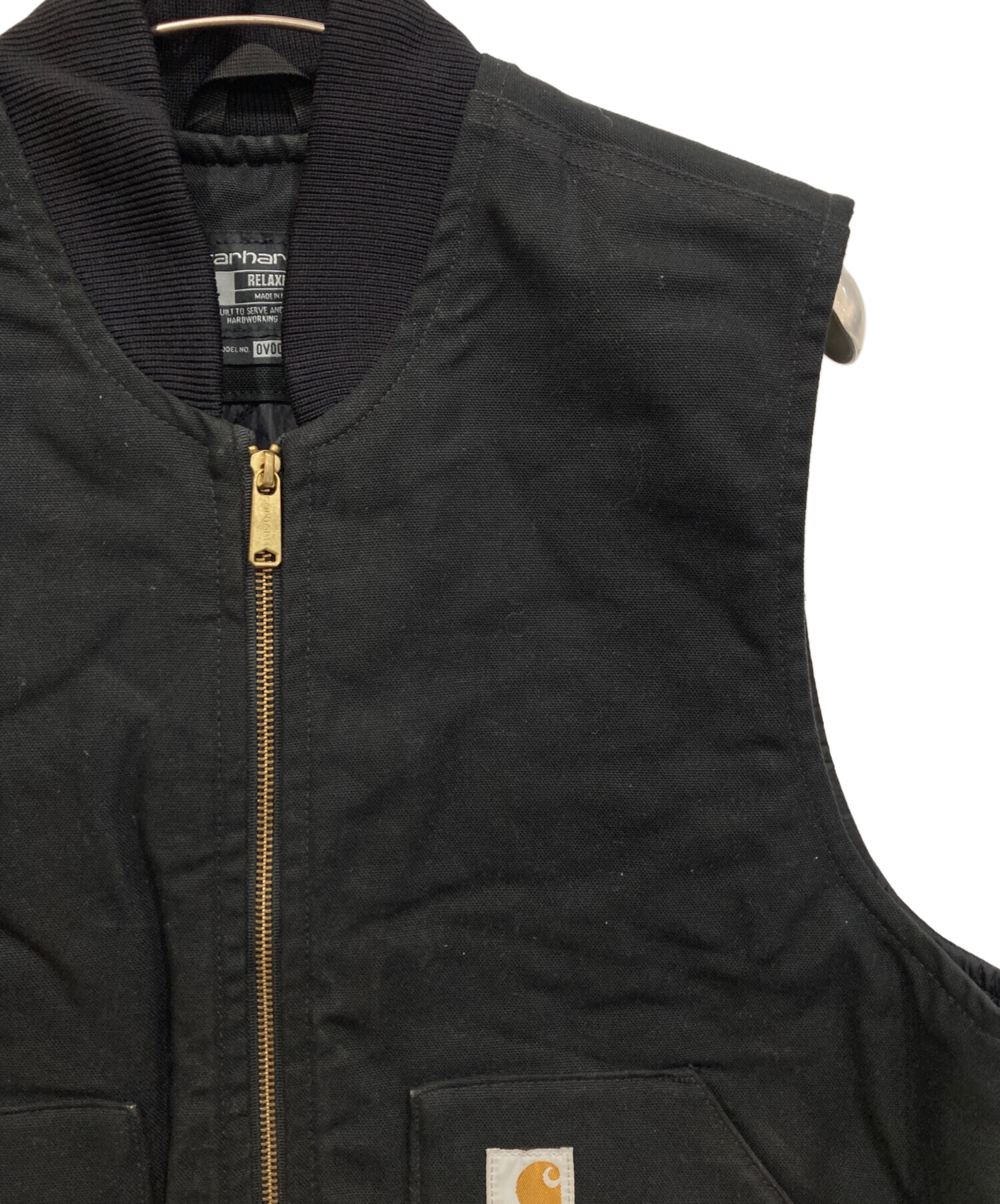 中古・古着通販】CarHartt (カーハート) ダックベスト ブラック サイズ