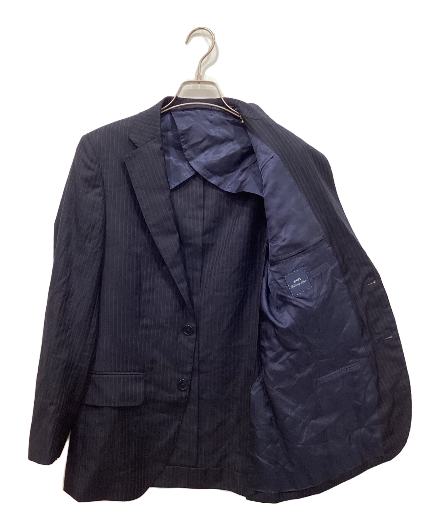 中古・古着通販】SHIPS (シップス) セットアップスーツ ネイビー