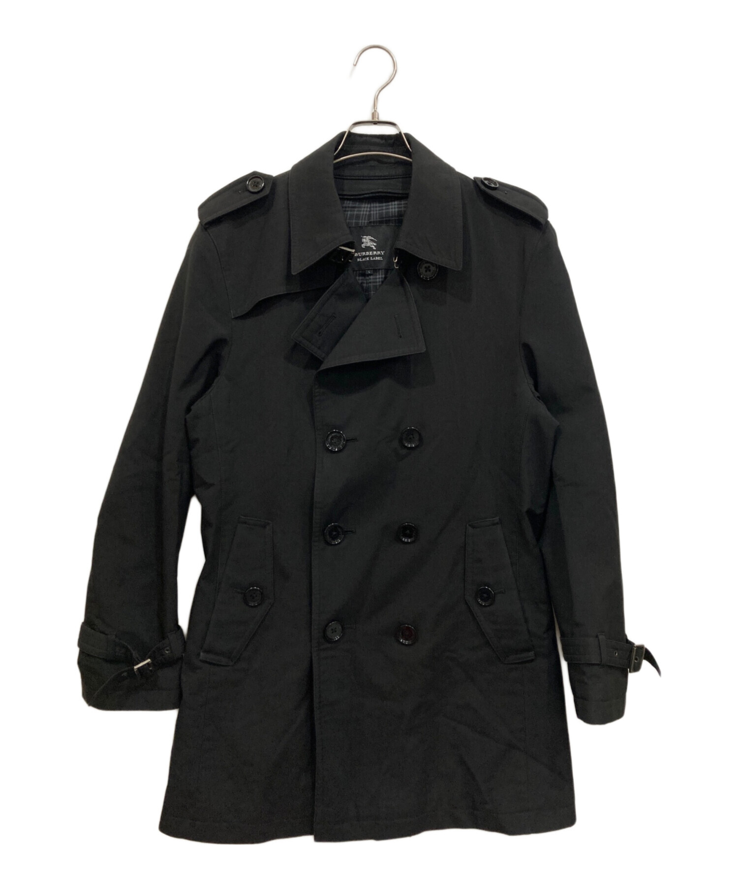 バーバリー　ブラックレーベル　トレンチコート　Lサイズ 中古・古着通販】BURBERRY BLACK LABEL (バーバリーブラックレーベル