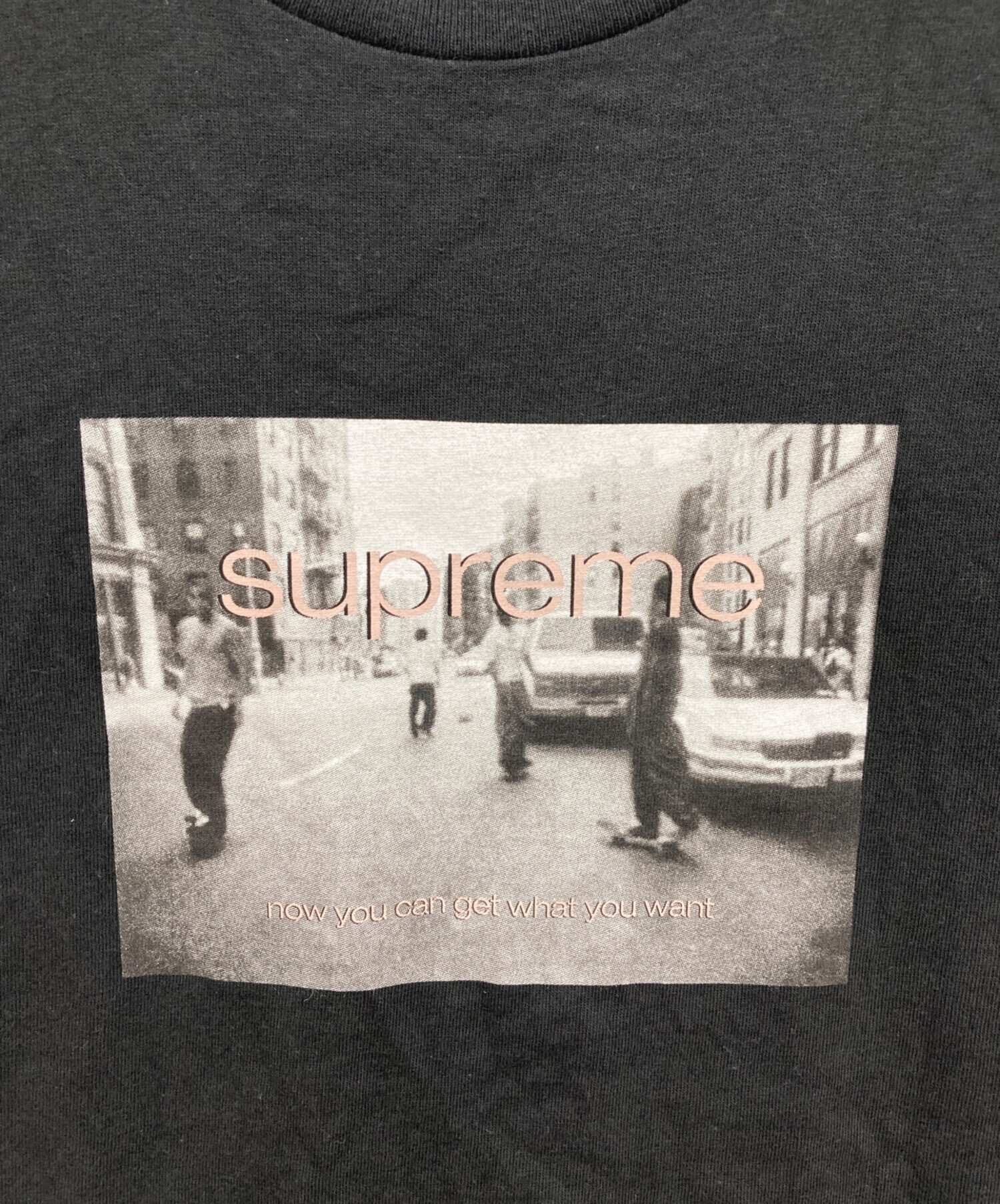 中古・古着通販】SUPREME (シュプリーム) プリントTシャツ ブラック