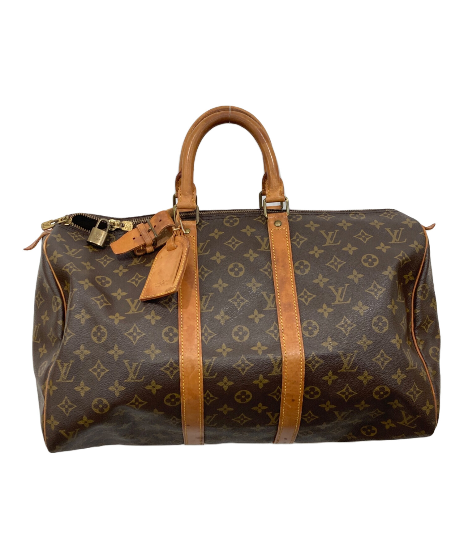 Louis Vuitton　ルイヴィトン　ボストンバッグ ブラウン 中古・古着通販】LOUIS VUITTON (ルイ ヴィトン) トラベルバッグ