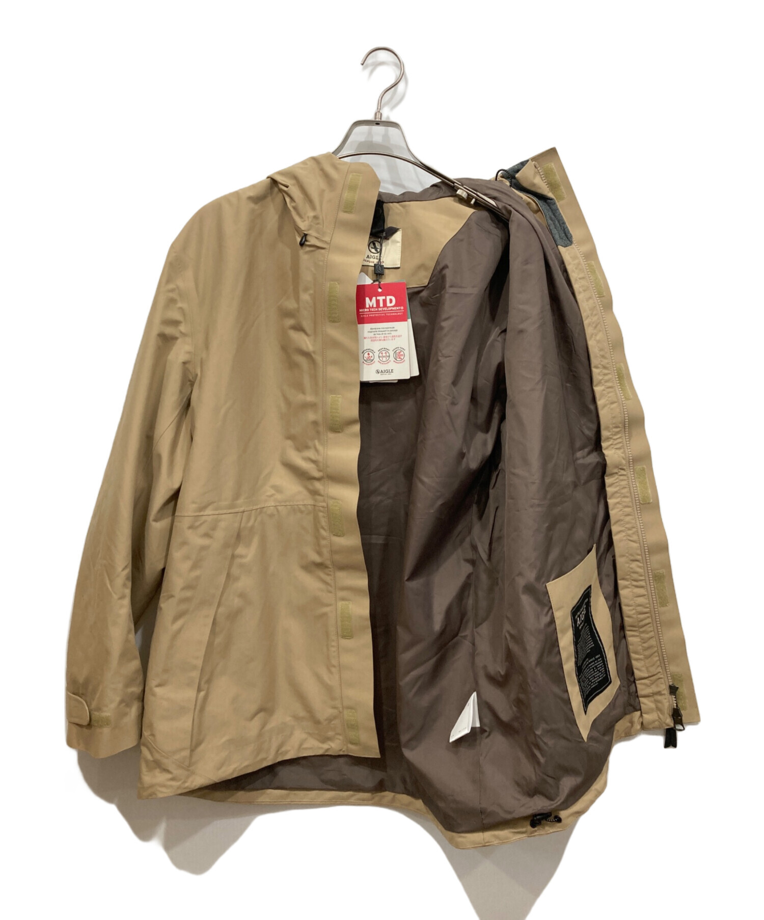 中古・古着通販】AIGLE (エーグル) シティマウンテンパーカー ベージュ 