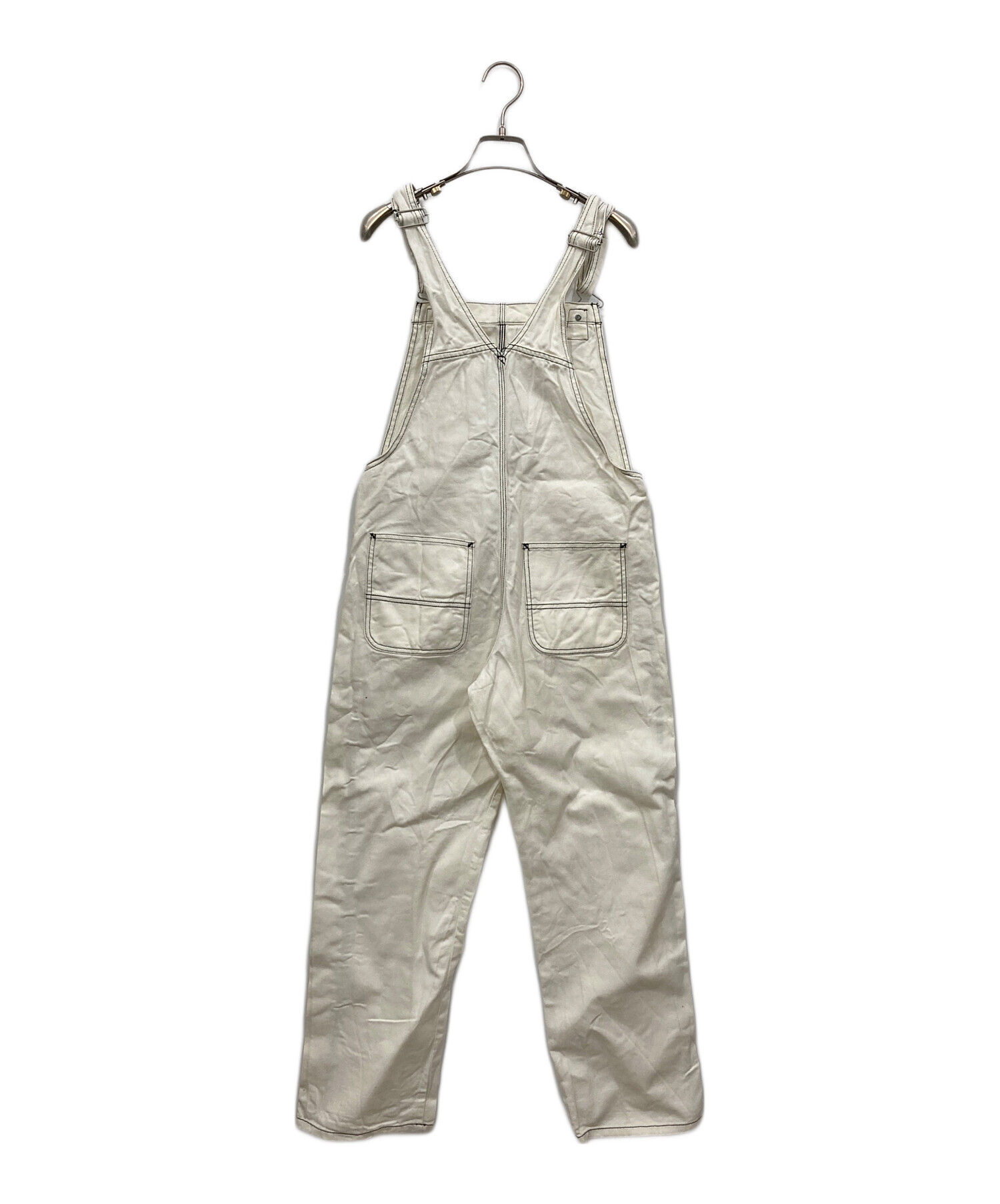 ★極上‼️レアサイズ★80s カーハート オーバーオール NAT(白) 46×30 中古・古着通販】CarHartt (カーハート) ビブオーバーオールストレート