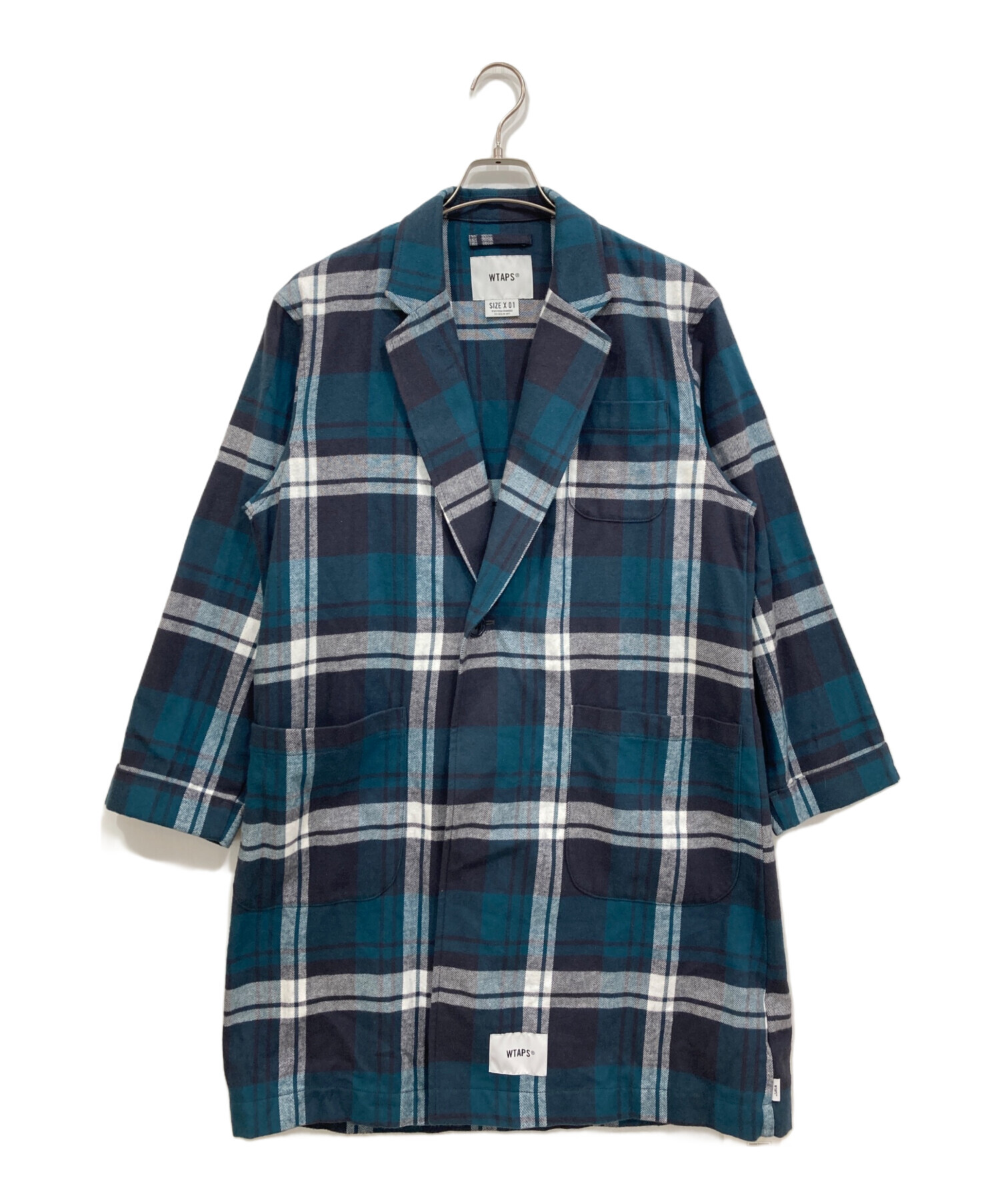wtaps チェックストール ダブルタップス 中古・古着通販】WTAPS (ダブルタップス) フランネルチェックガウン