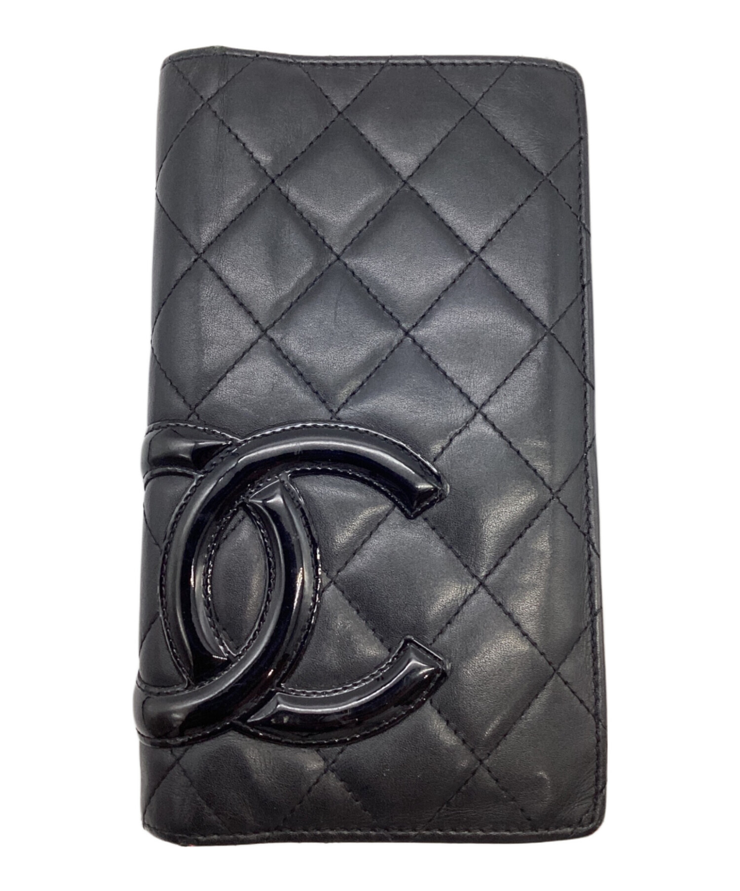 中古・古着通販】CHANEL (シャネル) 二つ折り長財布 ブラック