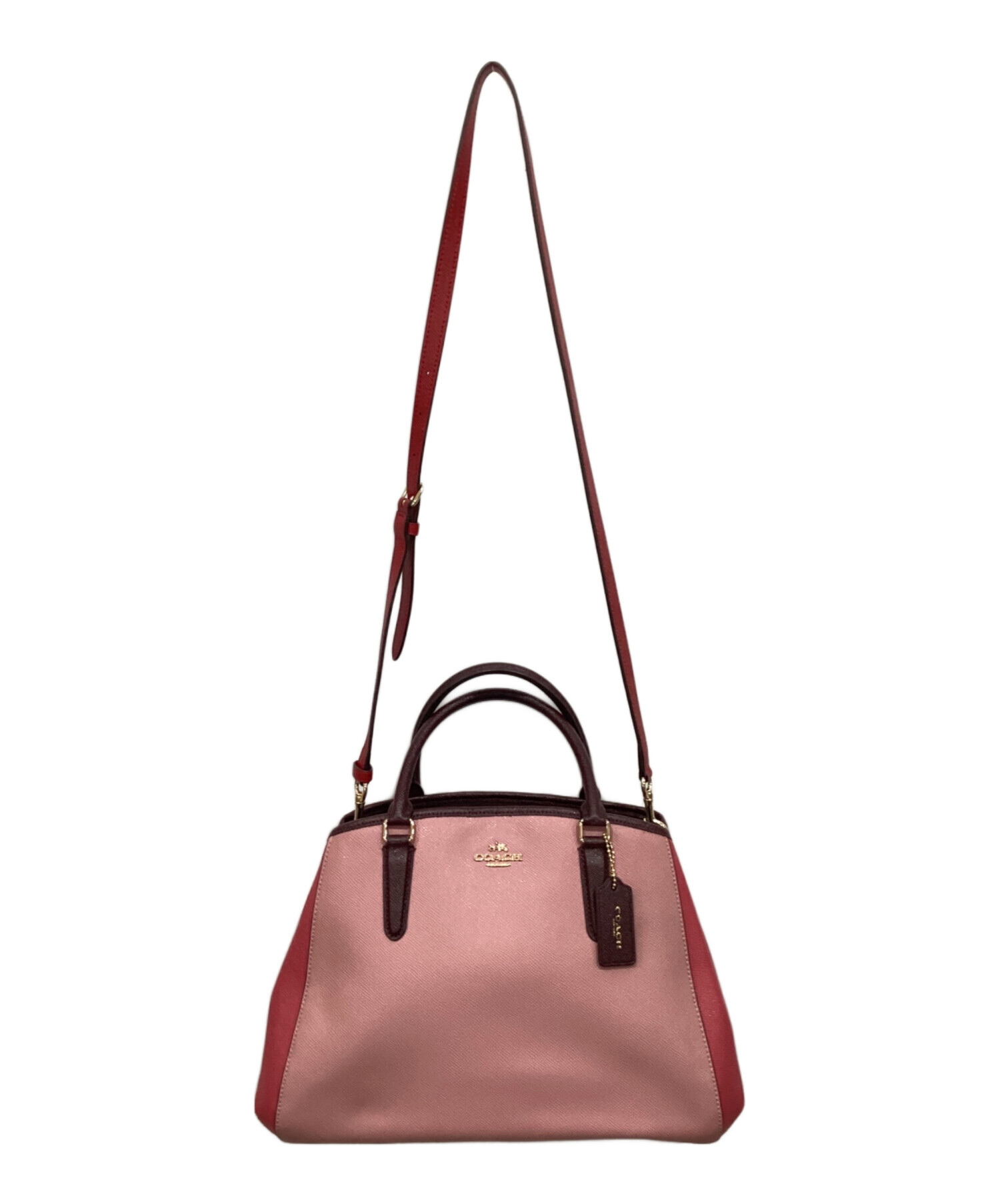 中古・古着通販】COACH (コーチ) 2WAYバッグ ピンク｜ブランド・古着