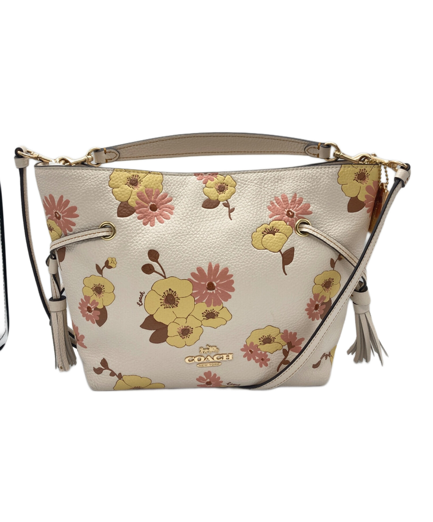 中古・古着通販】COACH (コーチ) ショルダーバッグ ベージュ｜ブランド