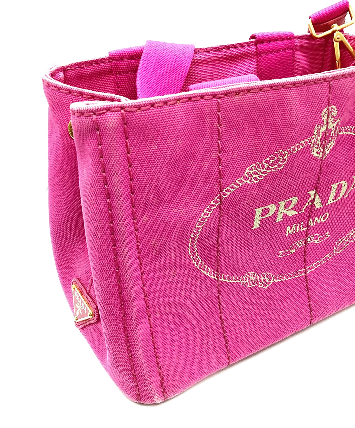 中古・古着通販】PRADA (プラダ) カナパ ミニ キャンバストートバッグ