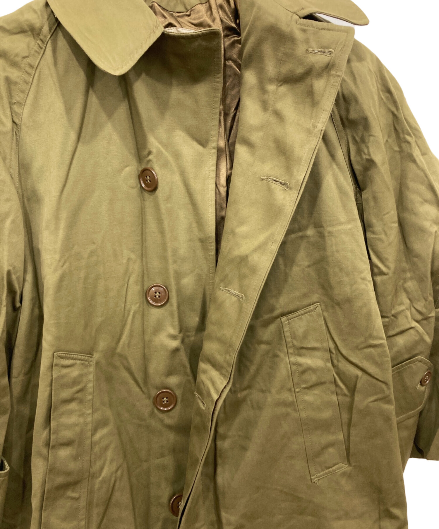 中古・古着通販】カナダ軍 (カナダグン) ステンカラーコート カーキ