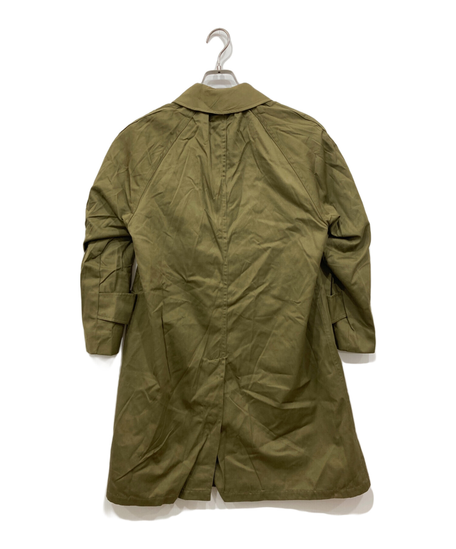 ヴィンテージ ユーズド 古着 ステンカラー コート カーキ モード デザイン 中古・古着通販】カナダ軍 (カナダグン) ステンカラーコート カーキ