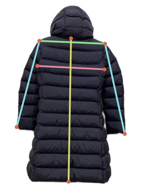 モンクレール MONCLER abelle ネイビー ダウン 中古・古着通販】MONCLER (モンクレール) ABELLE ダウンコート
