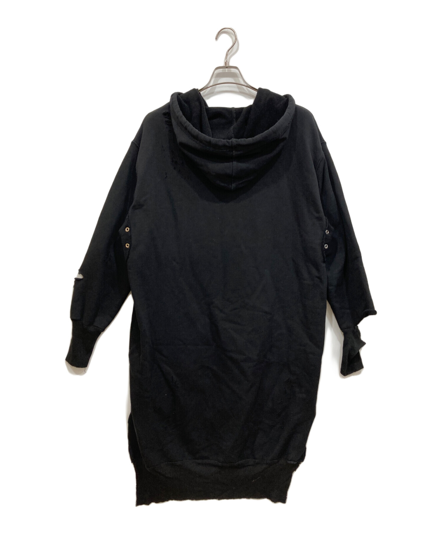 中古・古着通販】DIESEL (ディーゼル) ダメージ加工パーカーワンピース 