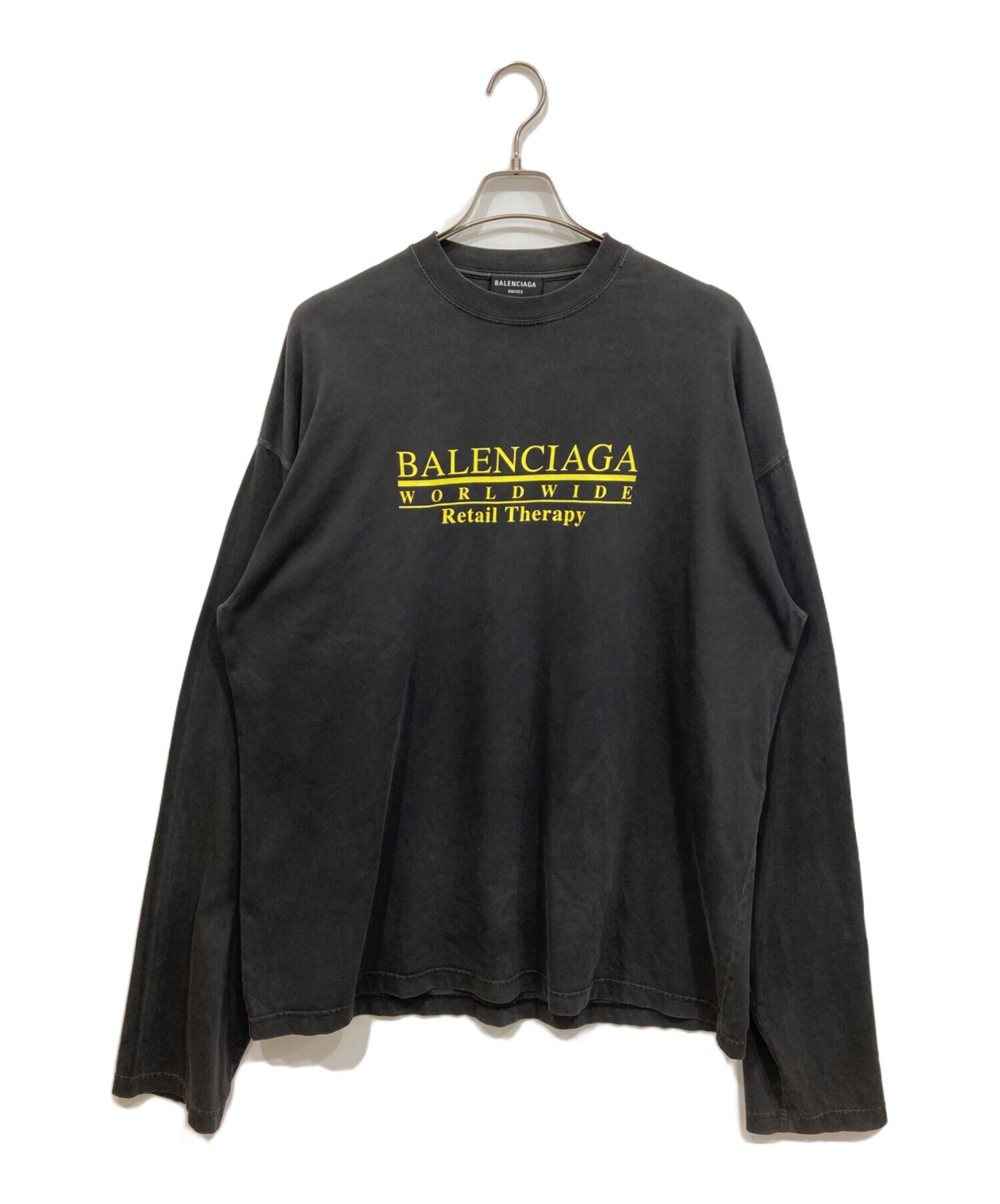 BALENCIAGA バレンシアガ ロゴ刺繍 ロングスリーブ カットソー Tシャツ 