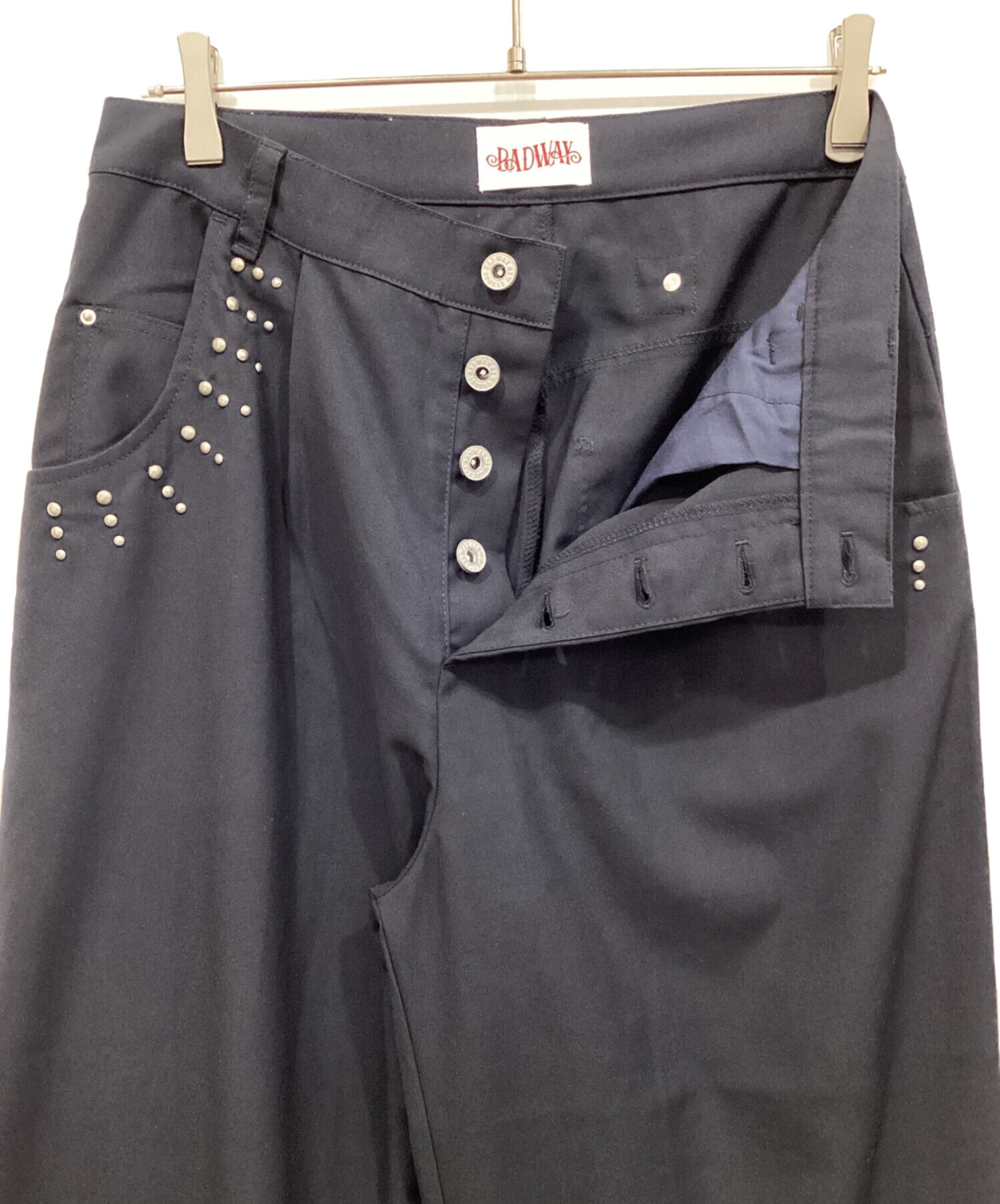 badway スタッツ　スラックス 中古・古着通販】BADWAY (バッドウェイ) スタッズ5ポケットスラックス