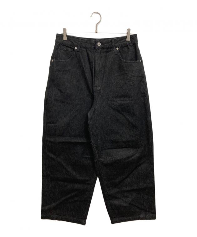 NORIMID ノーリミッド ブラック ダークデニム ワイドパンツ　Lサイズ NOREMID デニム Lサイズ ブラック｜Yahoo!フリマ（旧PayPayフリマ）