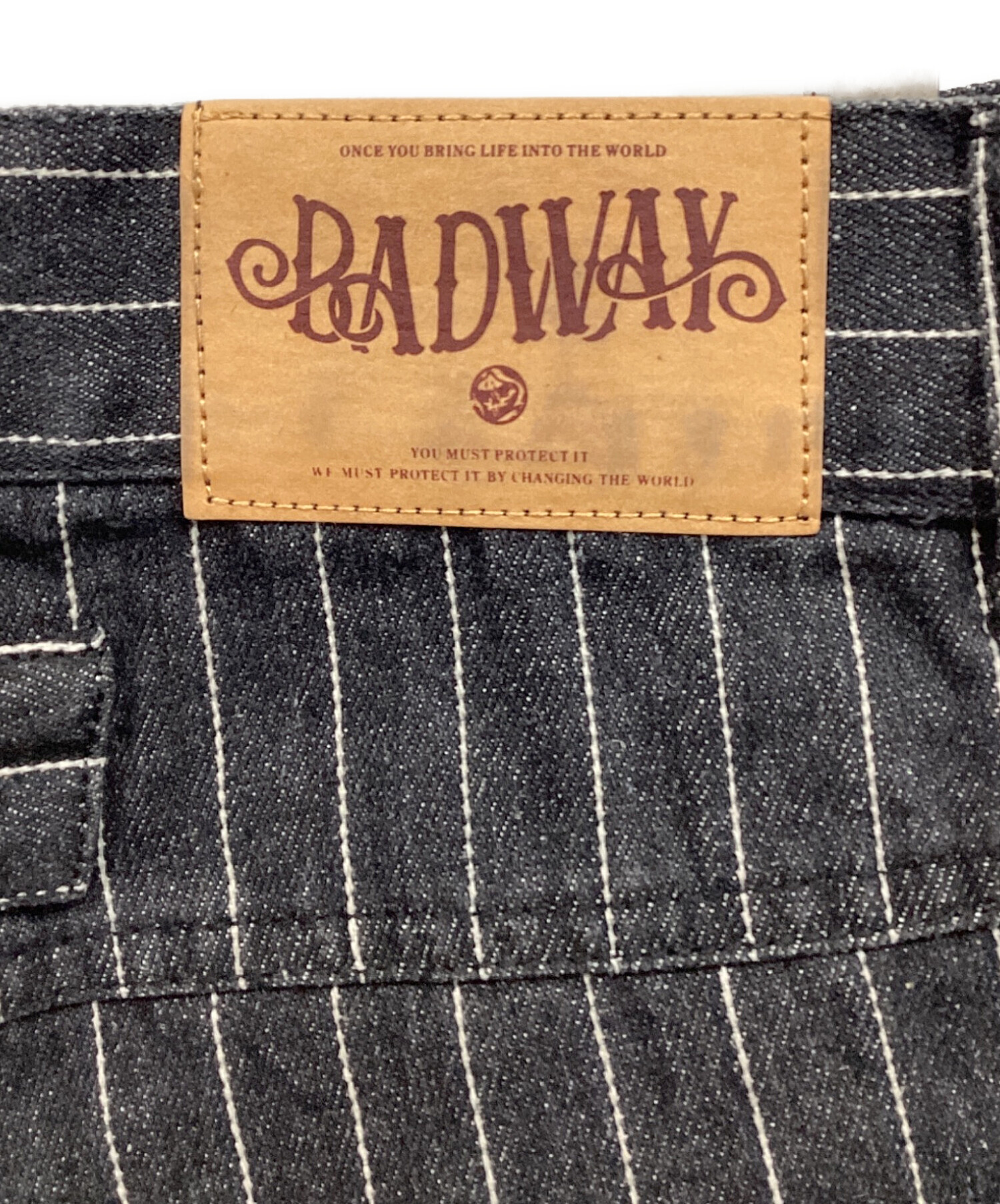 最終値下げ　期間限定　BADWAY ストライプ　デニム 中古・古着通販】BADWAY (バッドウェイ) グランジストライプデニム