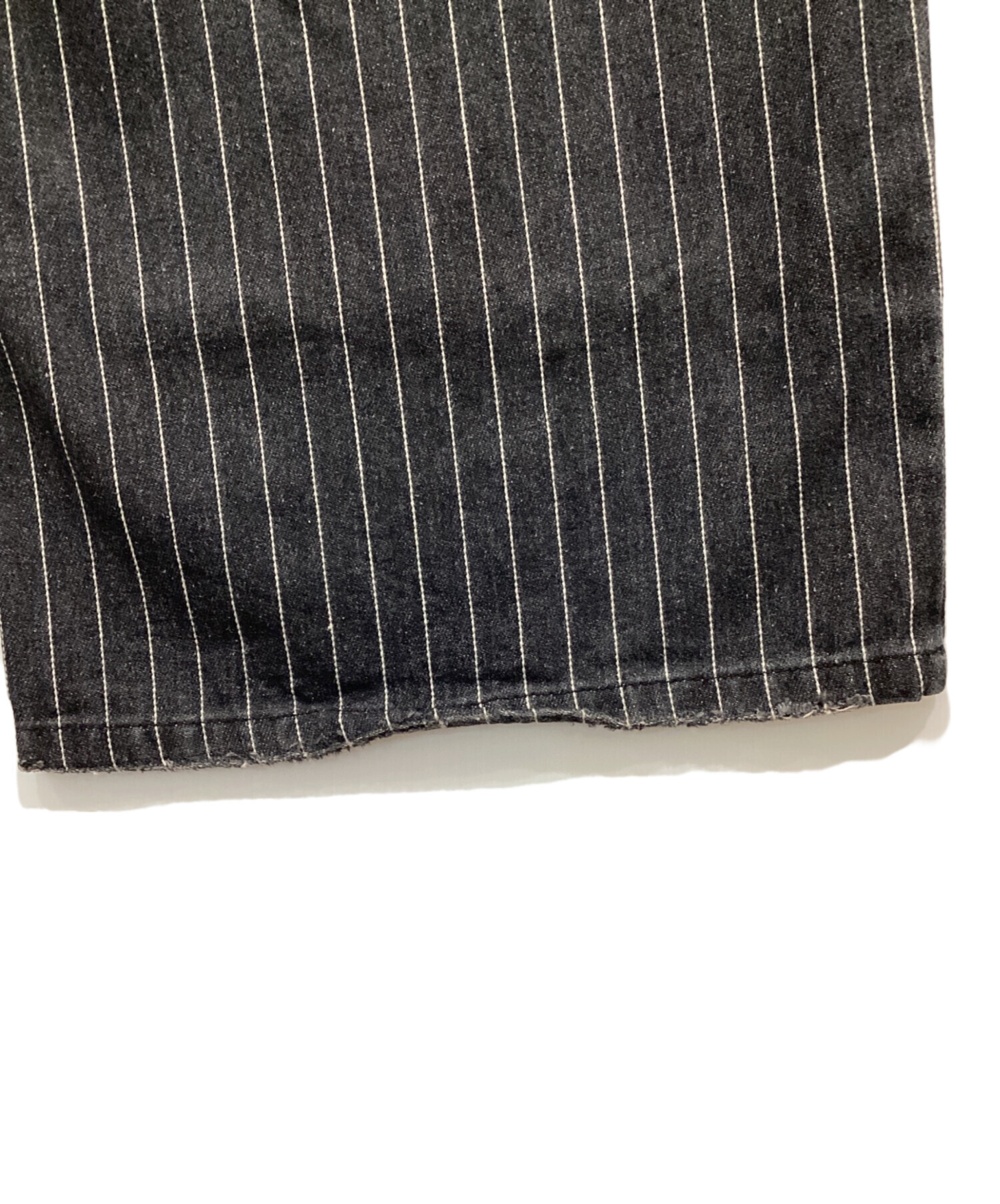 中古・古着通販】BADWAY (バッドウェイ) グランジストライプデニム