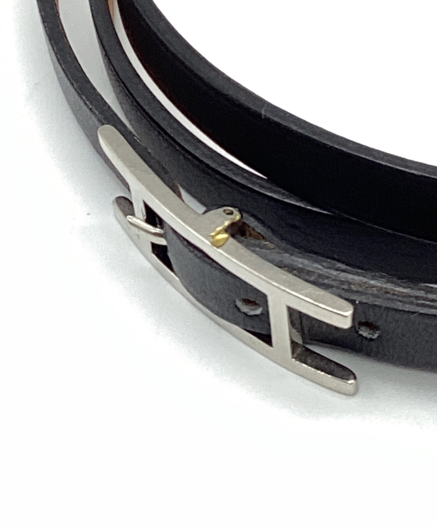 HERMES エルメス アピ ロングブレスレット レザー ブラック 楽天市場】HERMES エルメス アピ2ロング レザー ブレスレット シルバー