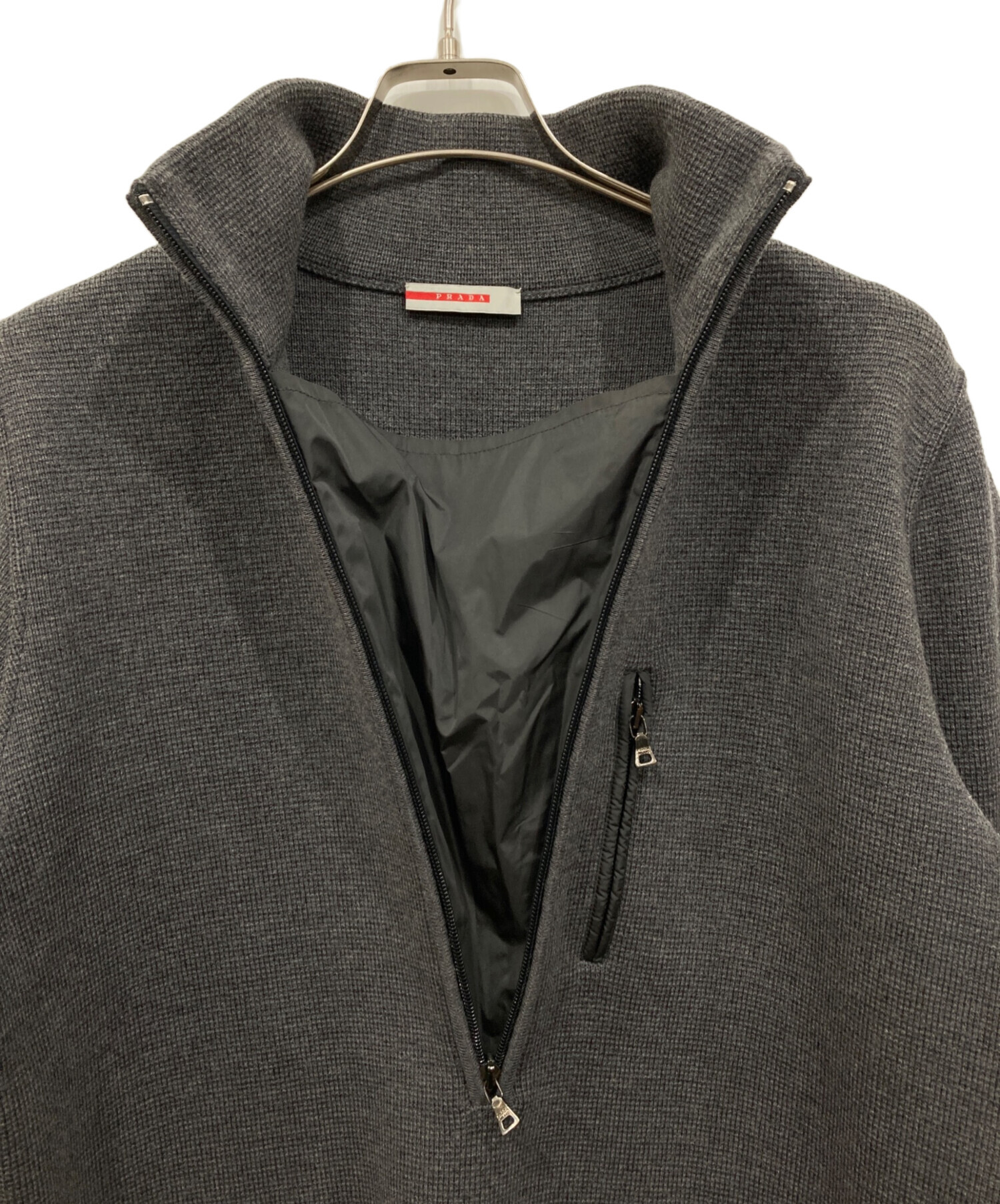 中古・古着通販】PRADA SPORTS (プラダスポーツ) ハーフジップニット