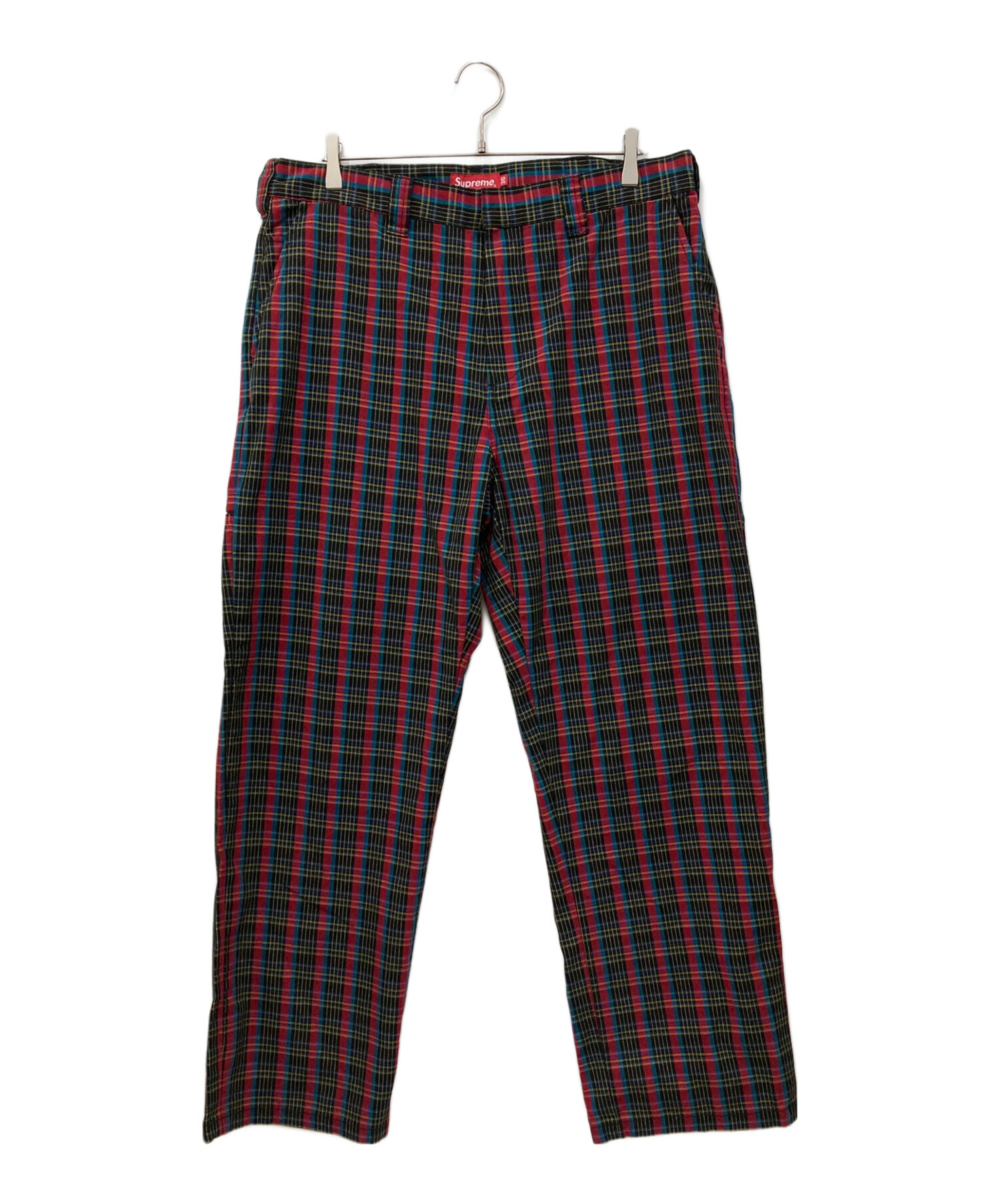 中古・古着通販】SUPREME (シュプリーム) チェックパンツ マルチカラー