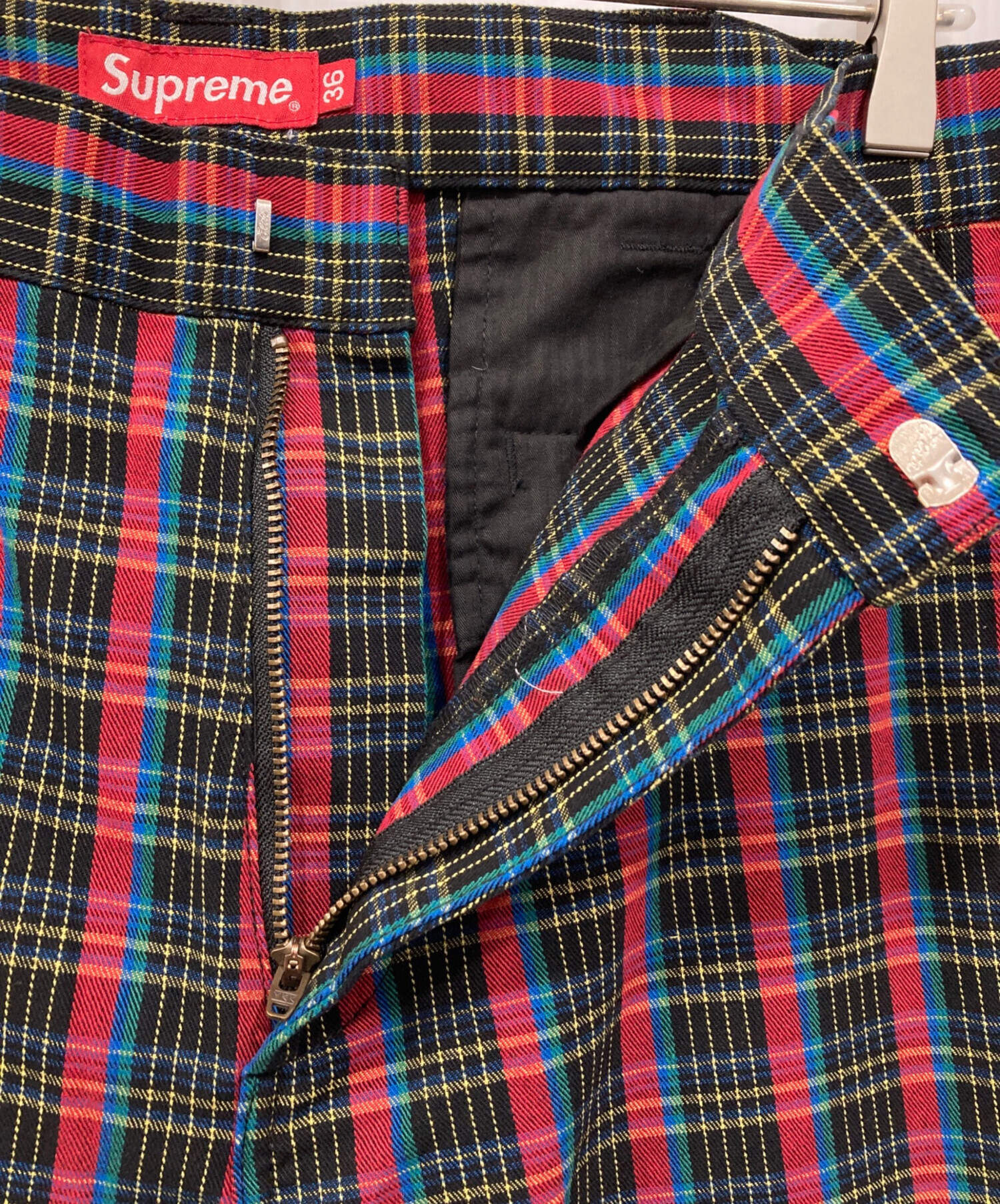 中古・古着通販】SUPREME (シュプリーム) チェックパンツ マルチカラー