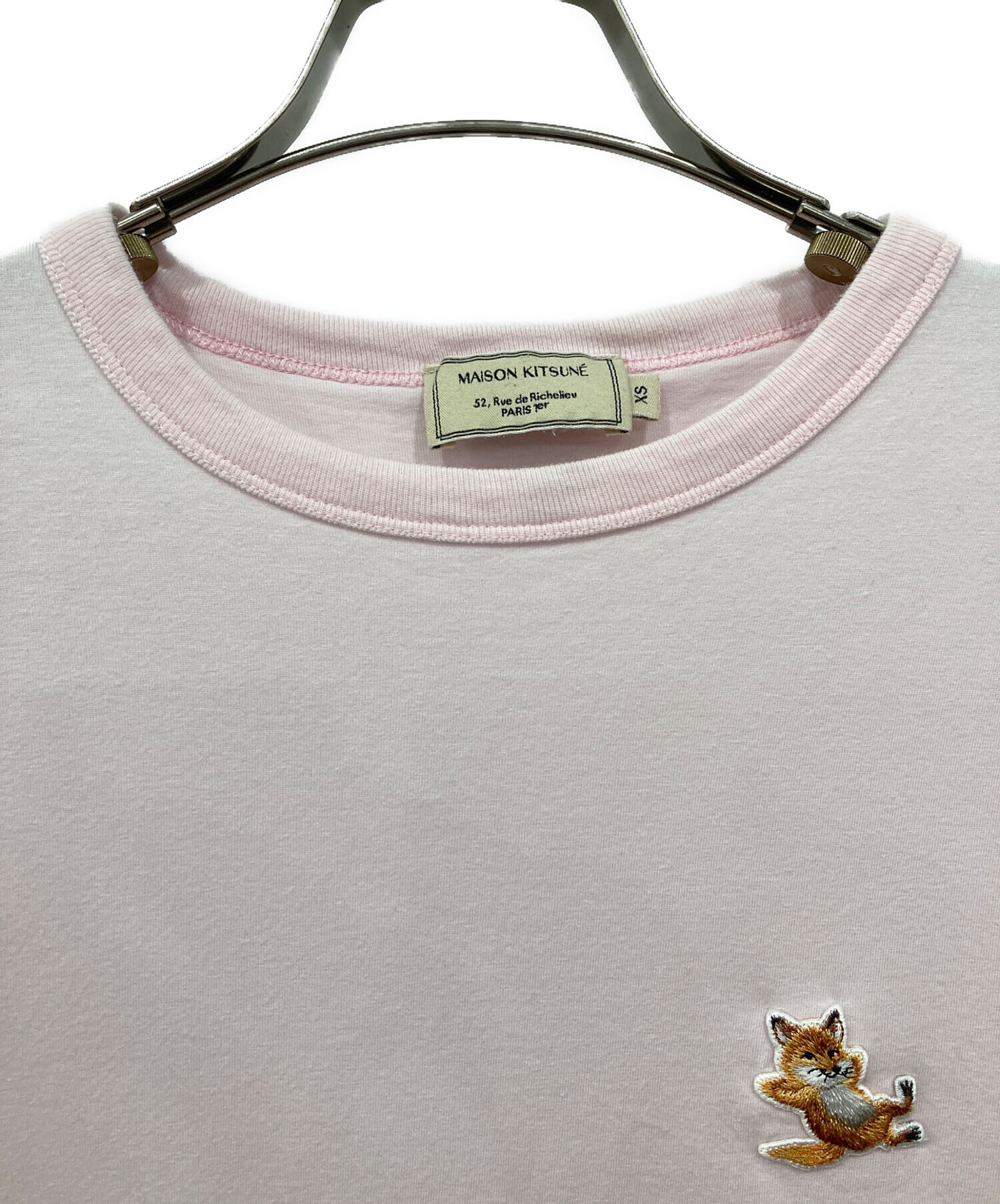 中古・古着通販】MAISON KITSUNE (メゾンキツネ) 刺繍ロゴTシャツ