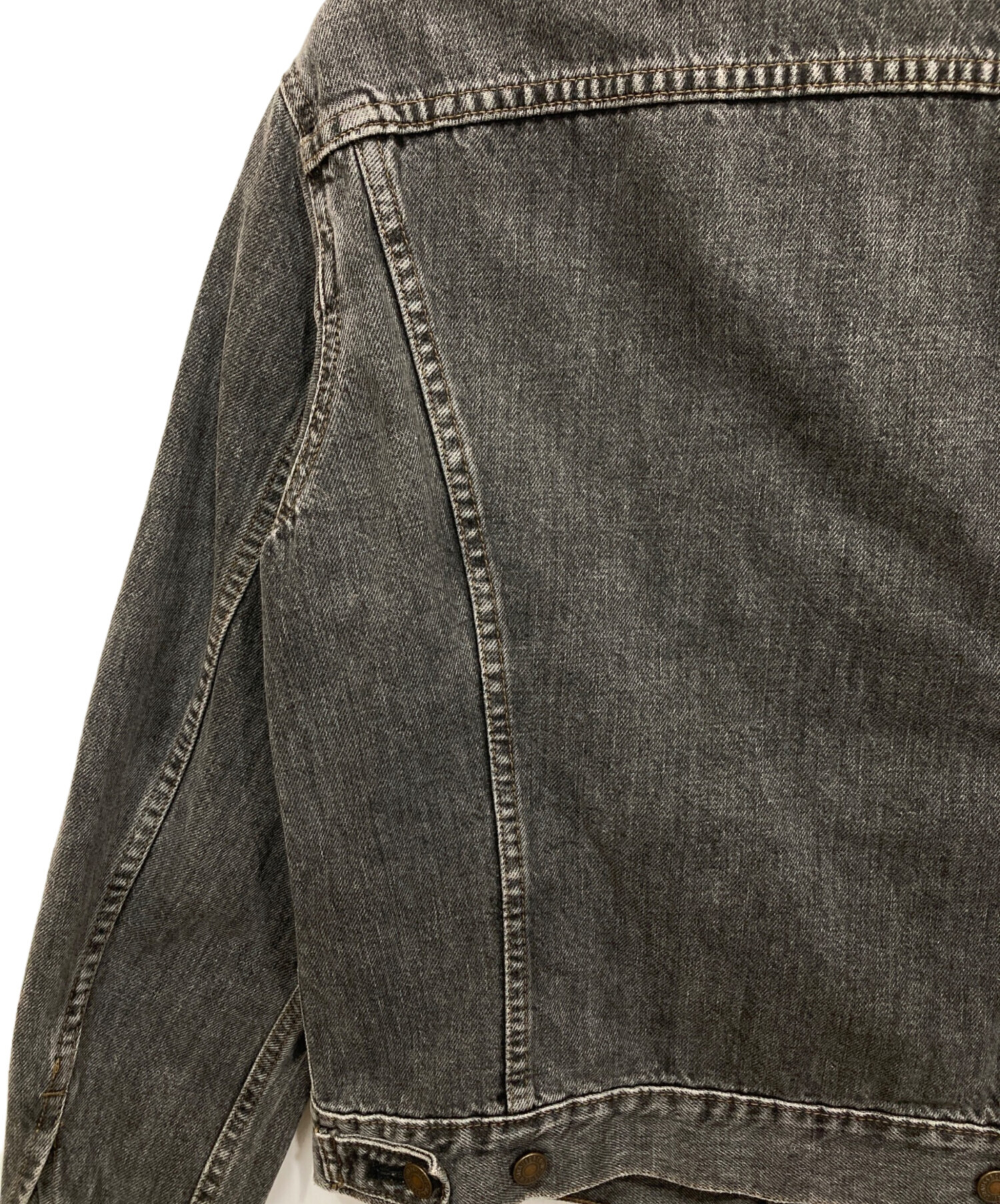 Levi's70505 0257ブラックデニムジャケット 先染めサイズ40I3 LEVI'S