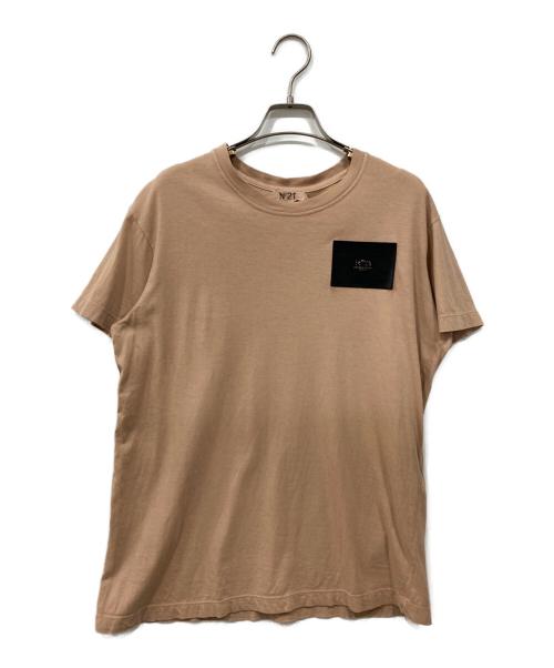 中古・古着通販】N°21 (ヌメロヴェントゥーノ) レザーパッチTシャツ