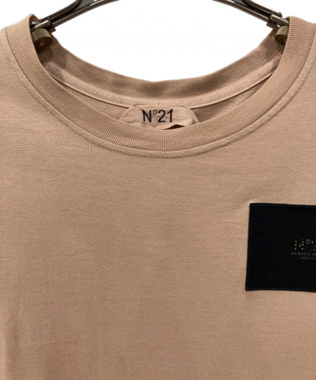 中古・古着通販】N°21 (ヌメロヴェントゥーノ) レザーパッチTシャツ