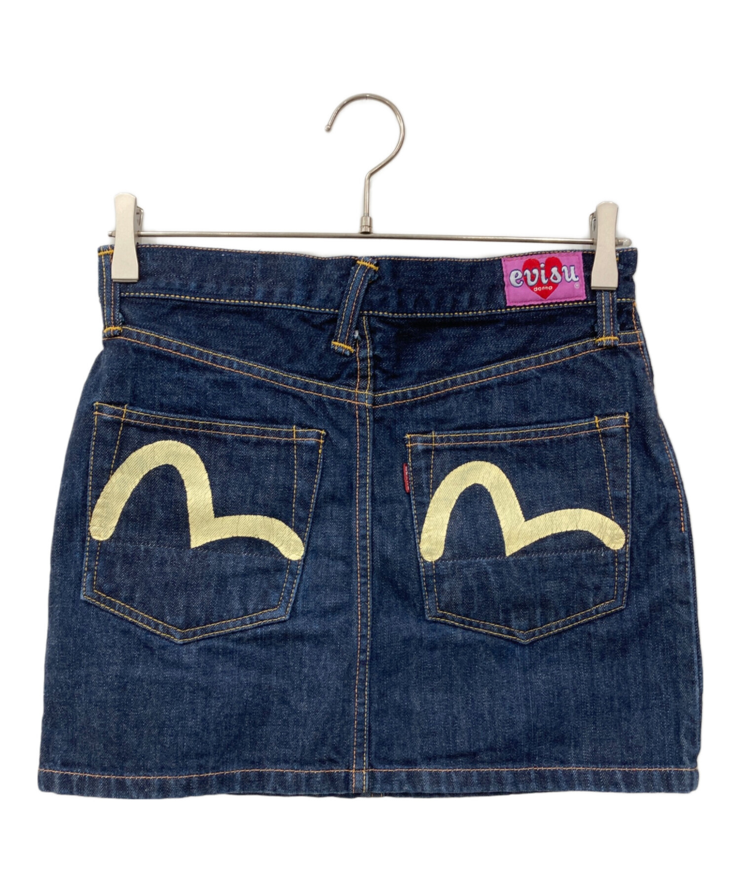 中古・古着通販】EVISU (エヴィス) デニムミニスカート インディゴ