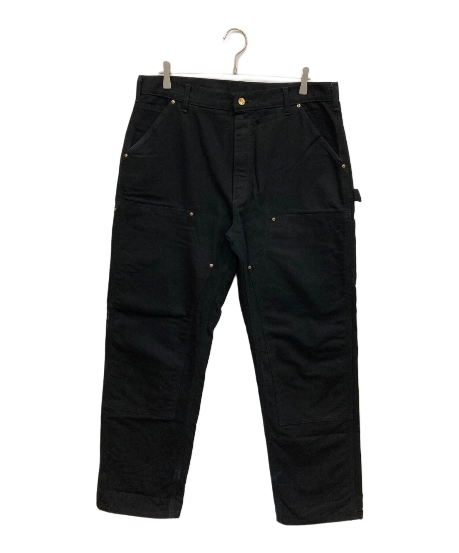 中古・古着通販】CarHartt (カーハート) ダブルニーパンツ ブラック