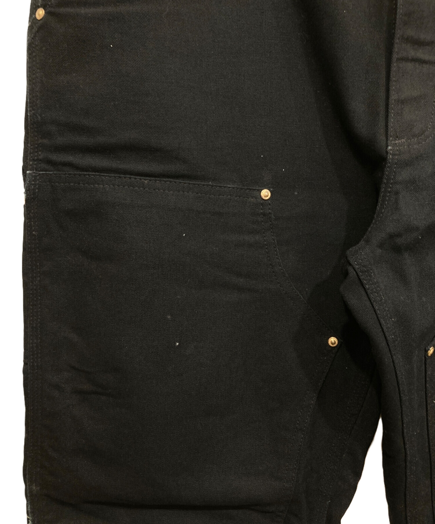 中古・古着通販】CarHartt (カーハート) ダブルニーパンツ ブラック