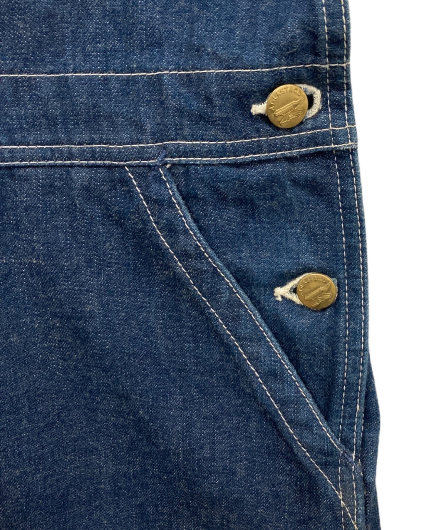 中古・古着通販】ATLAST & CO (アットラスト) デニムオーバーオール