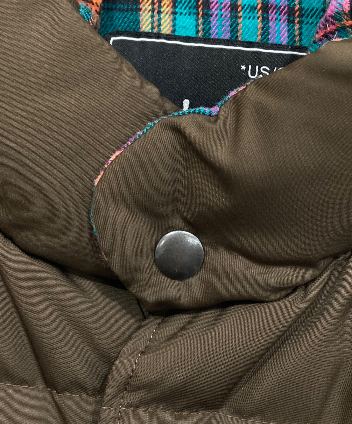 中古・古着通販】stussy (ステューシー) ダウンベスト ブラウン サイズ