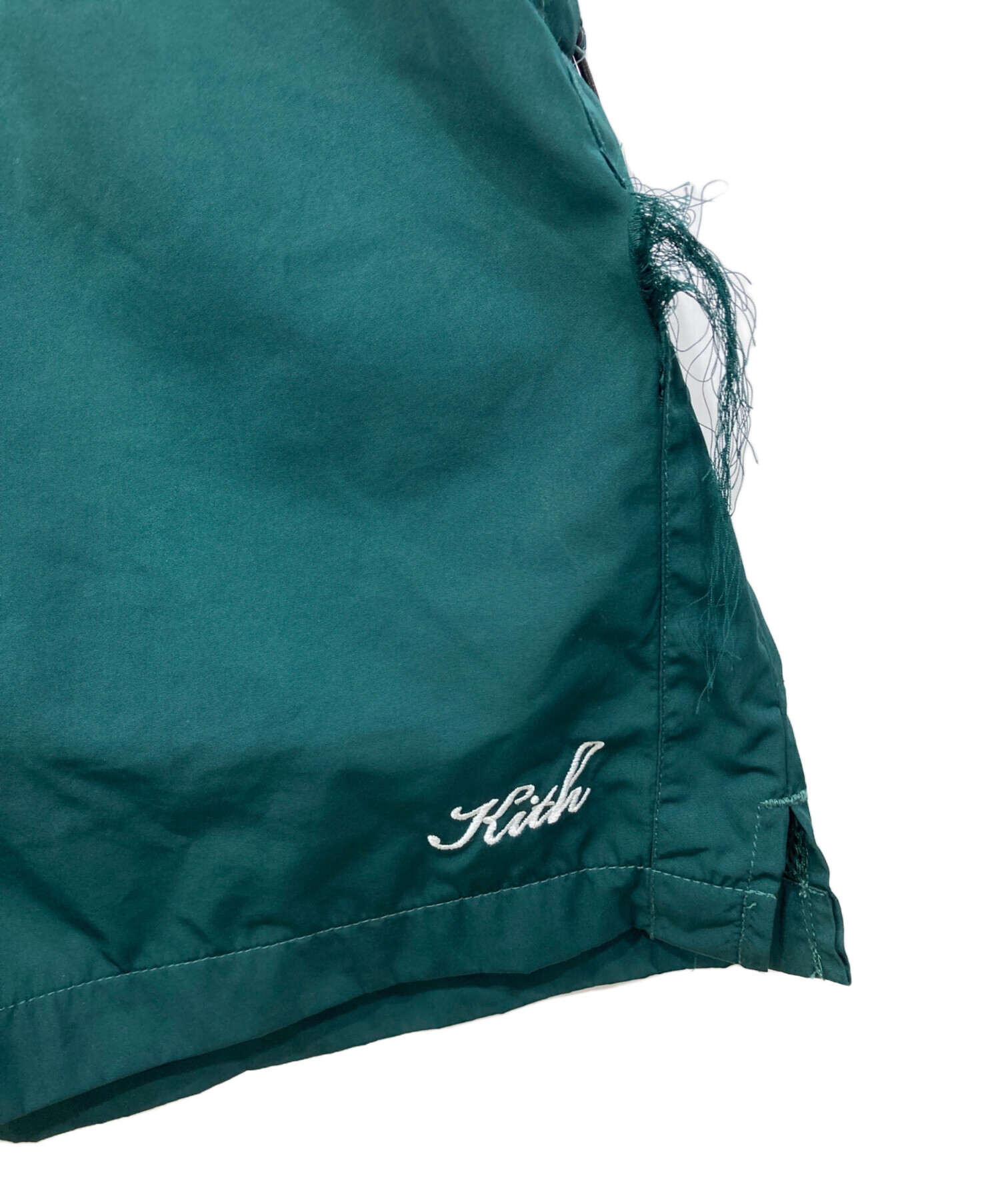 中古・古着通販】KITH (キス) ナイロンショートパンツ グリーン サイズ