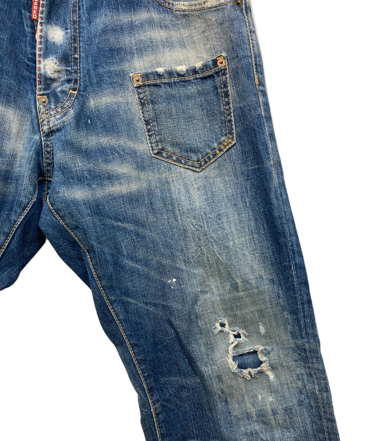 中古・古着通販】DSQUARED2 (ディースクエアード) ダメージデニム
