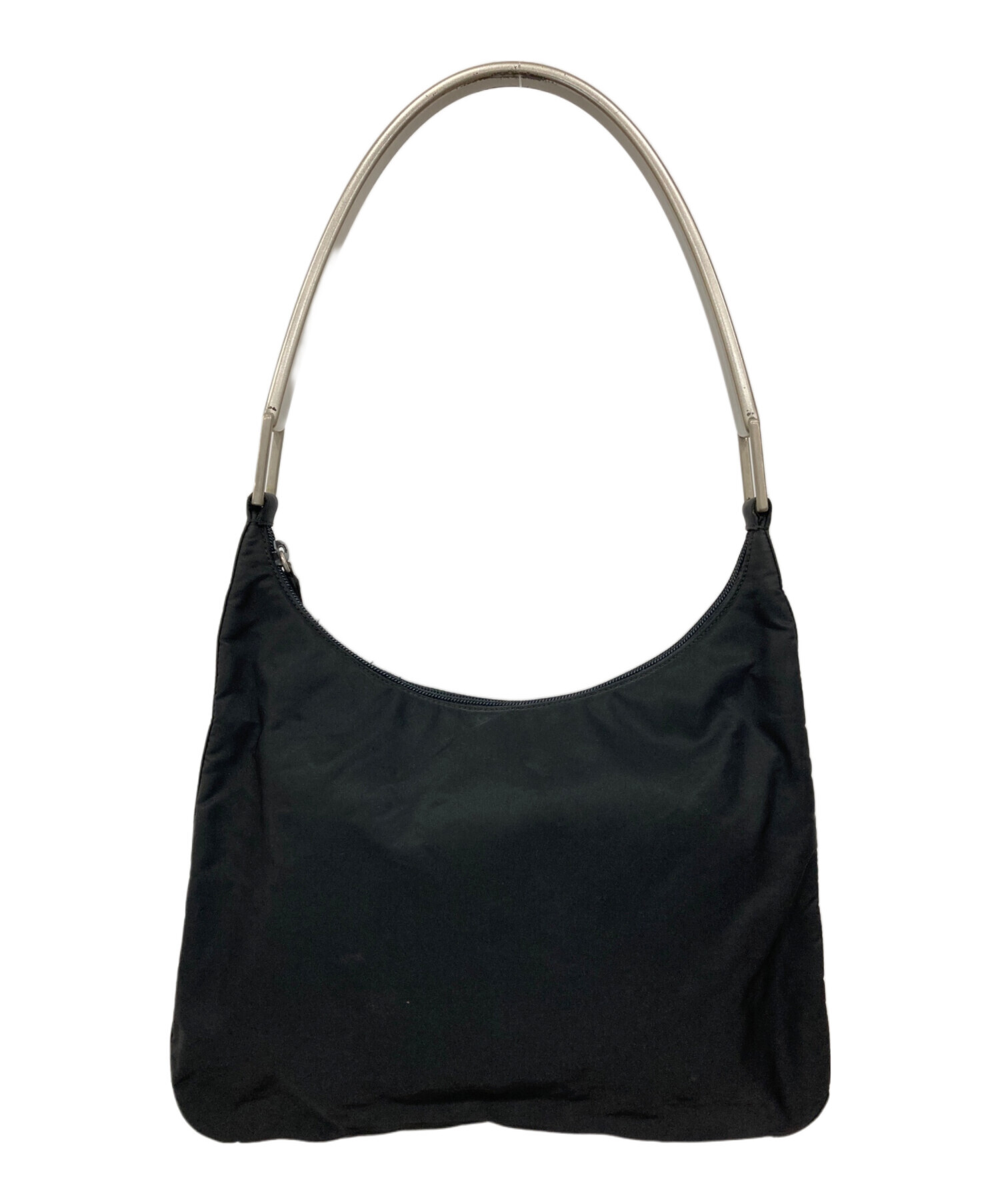 中古・古着通販】PRADA (プラダ) メタルハンドル ワンショルダーバッグ