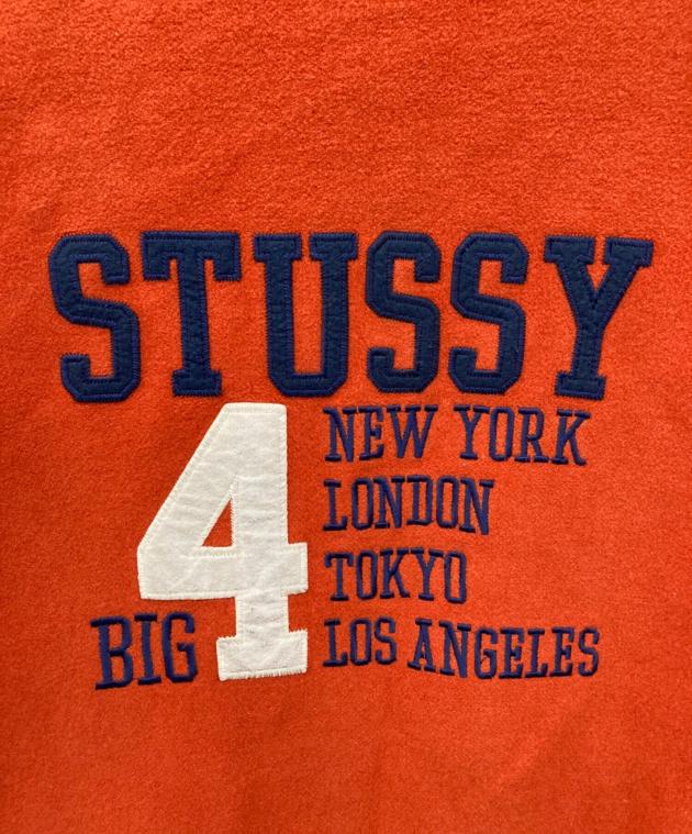 中古・古着通販】stussy (ステューシー) スタジャン オレンジ サイズ:L