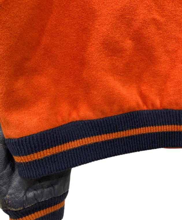 中古・古着通販】stussy (ステューシー) スタジャン オレンジ サイズ:L