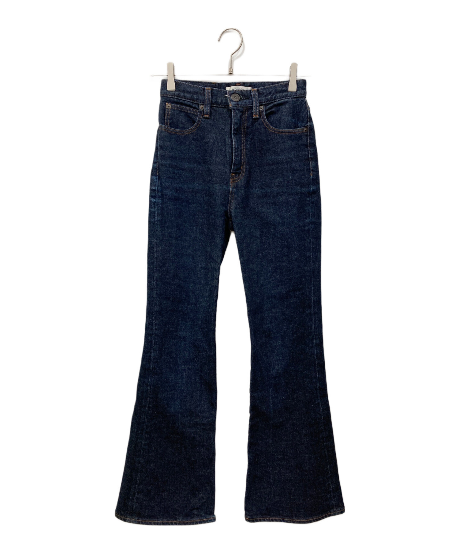 MOUSSY フレアデニムパンツ 24インチ インディゴ 中古・古着通販】moussy (マウジー) フレアデニム インディゴ サイズ