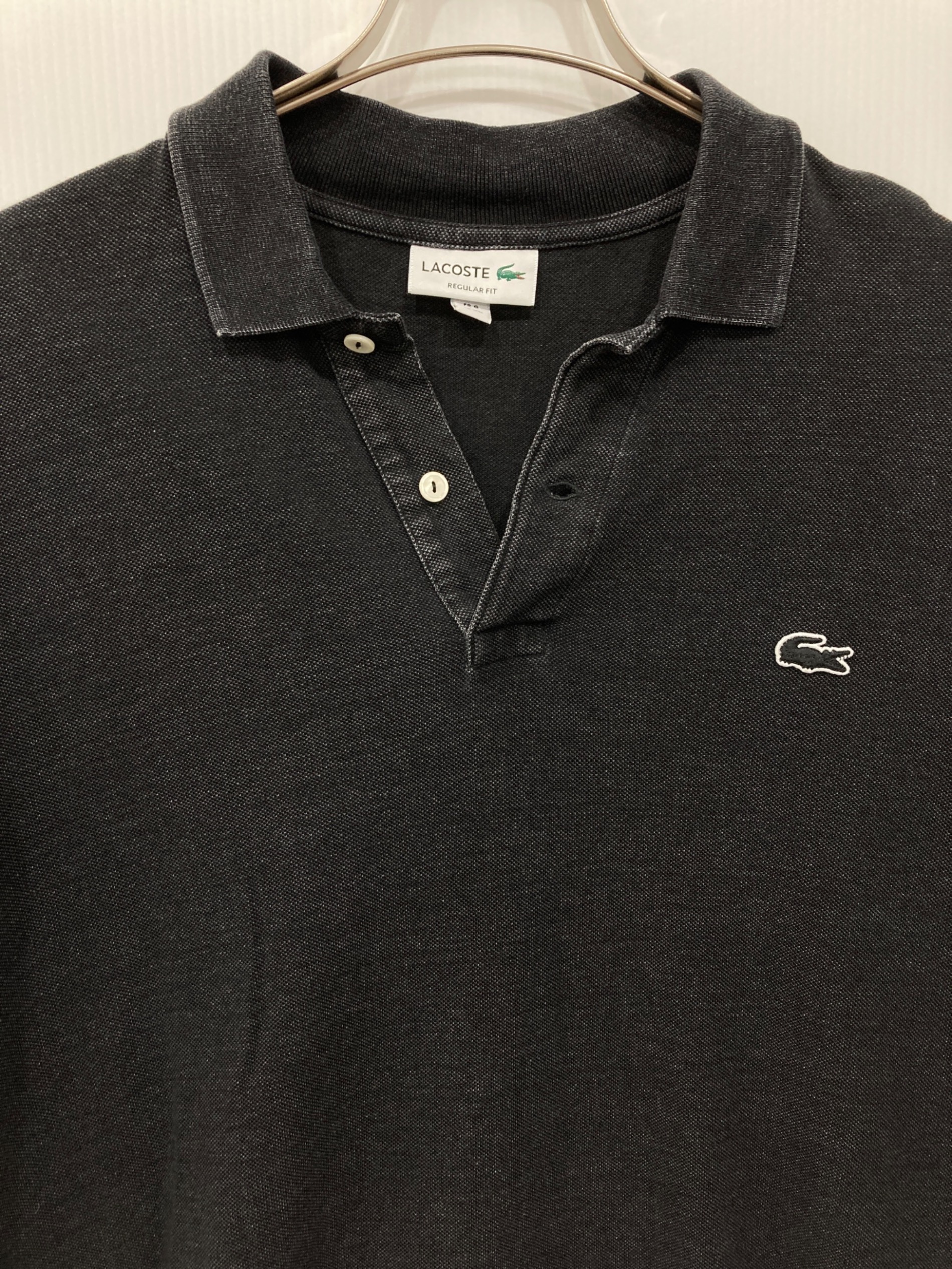 中古・古着通販】LACOSTE (ラコステ) ポロシャツ ブラック サイズ:XL