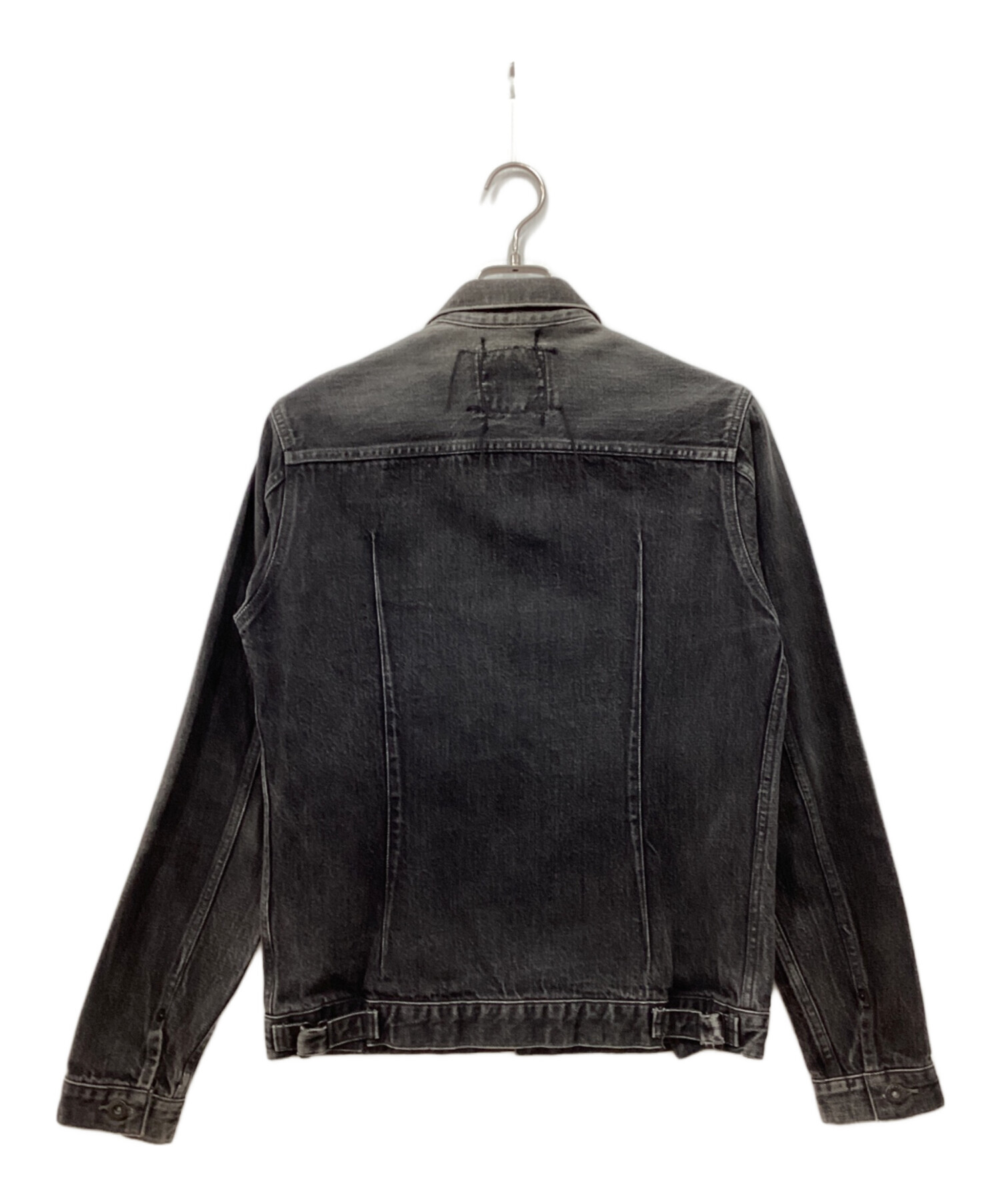 中古・古着通販】KURO (クロ) デニムジャケット ブラック サイズ:L