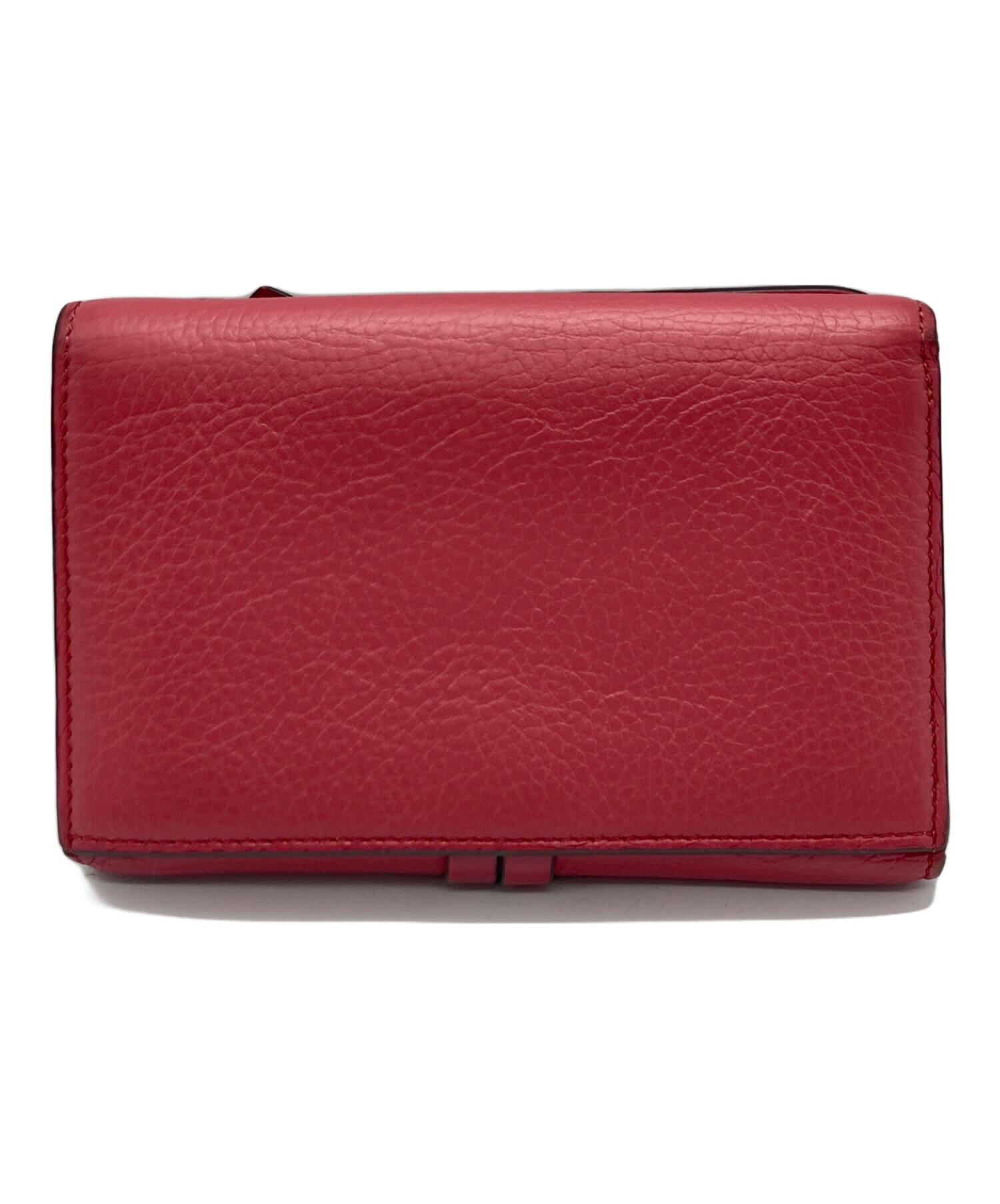 美品✨Chloe クロエ　アルファベットレザー二つ折り長財布　ピンク系　箱有り 中古・古着通販】Chloe (クロエ) アルファベット財布 ピンク｜ブランド