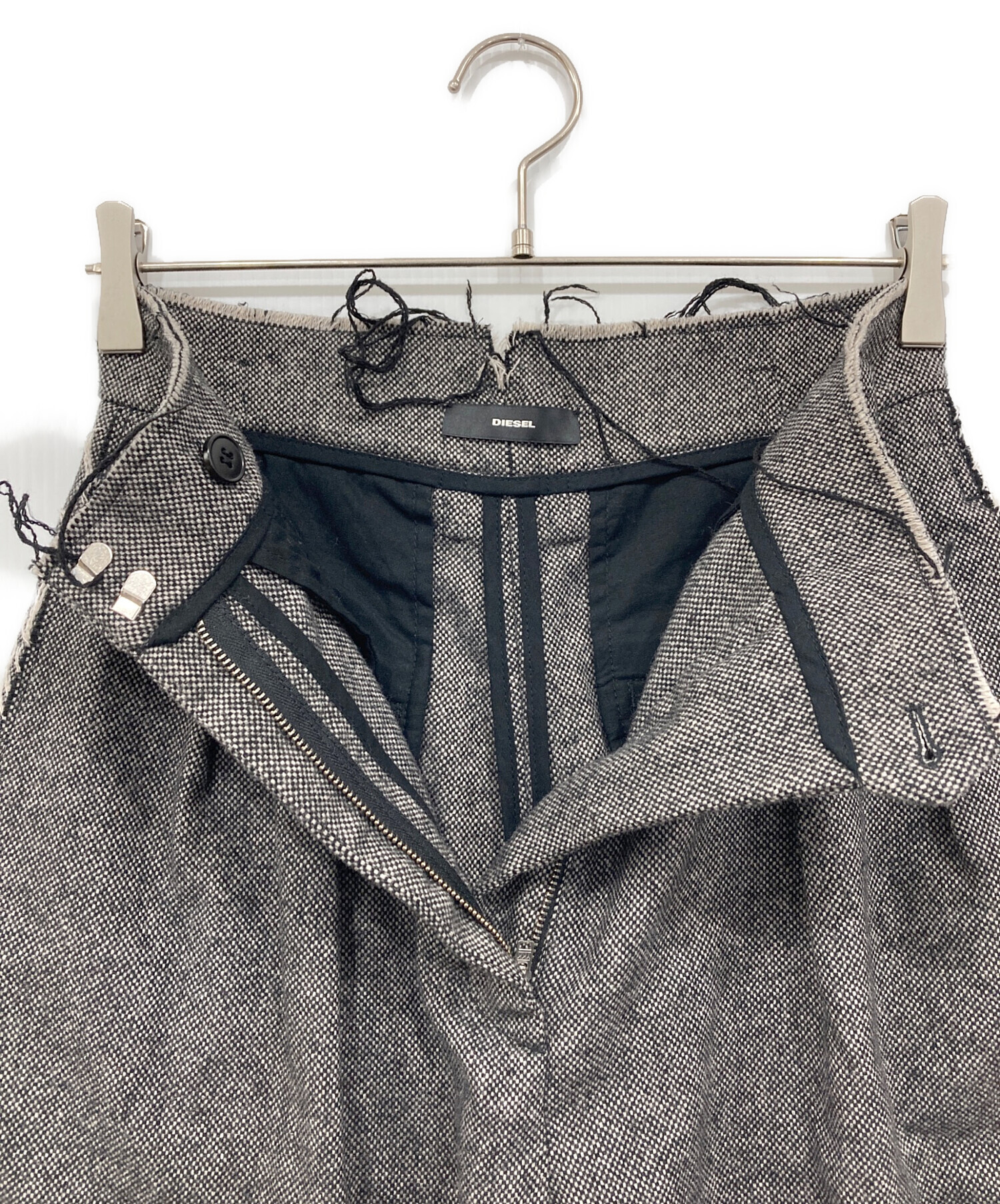 中古・古着通販】DIESEL (ディーゼル) カットオフタックワイドパンツ 