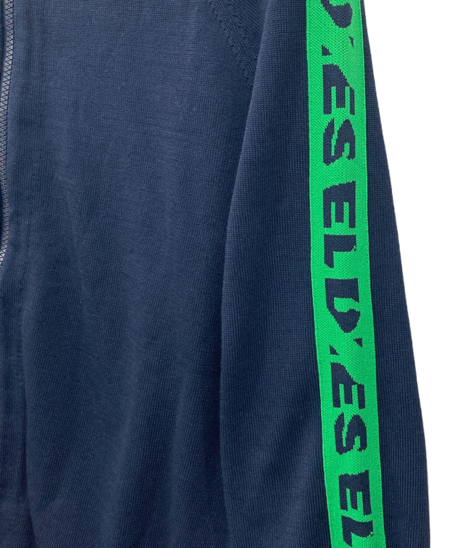 中古・古着通販】DIESEL (ディーゼル) サイドラインニットジャケット