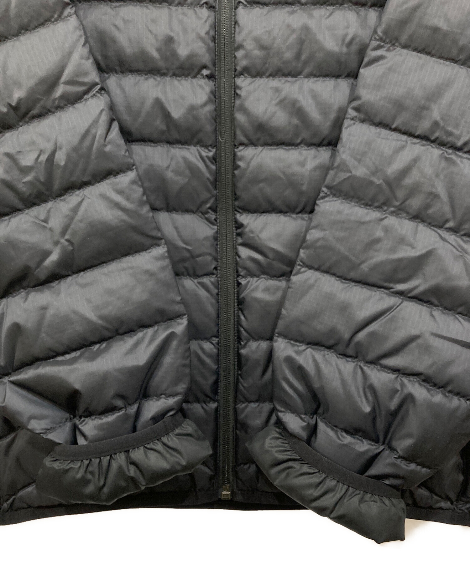 old MARMOT キルティング　ダウンジャケット　黒　ブラック　古着 90s 古着 90年代 マーモット Marmot グースダウンジャケット メンズM相当