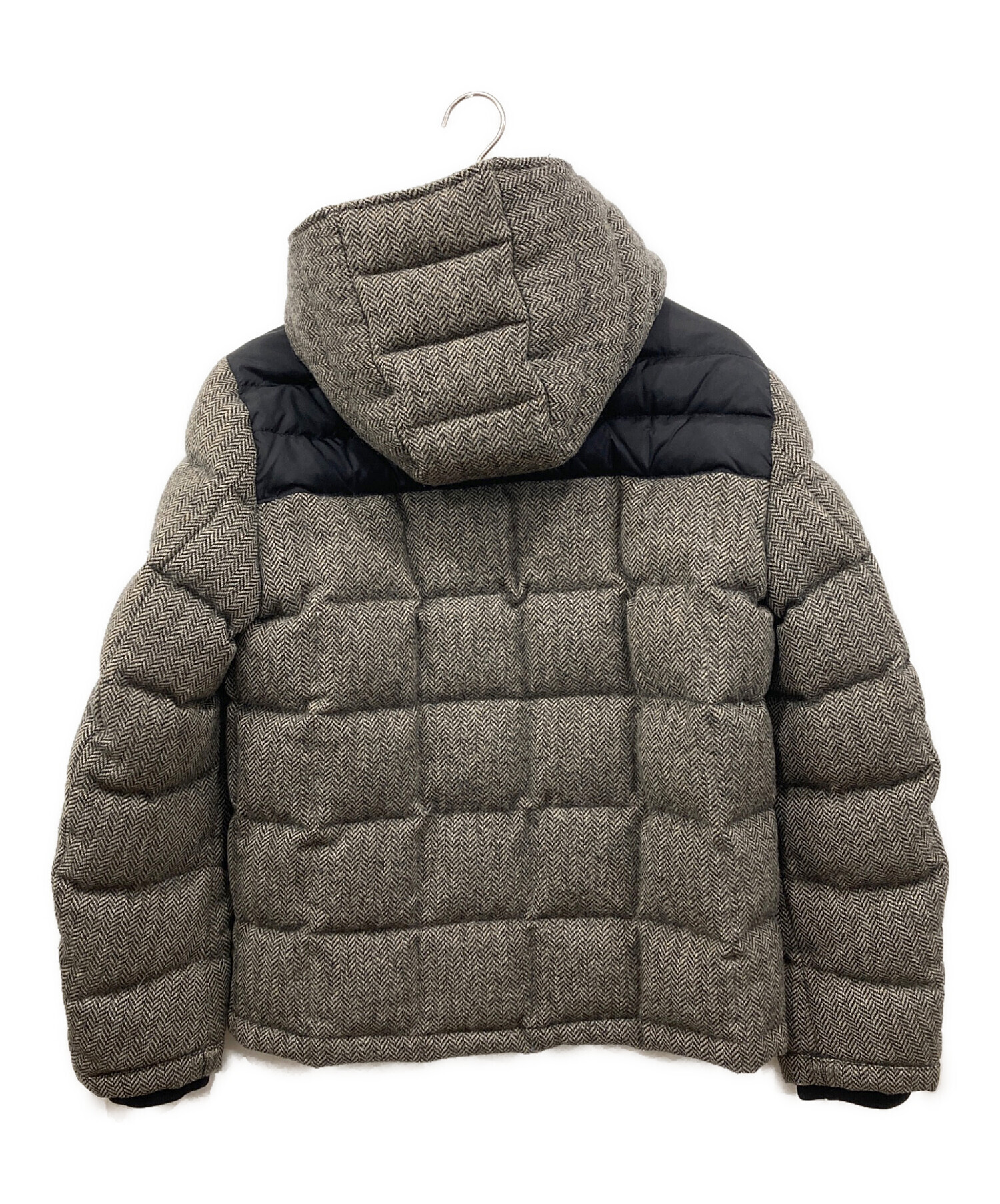 美品 MONCLER モンクレール GUYENNE ヘリンボーン ダウン 1 中古・古着通販】MONCLER (モンクレール) GUYENNE(ギエンヌ)ウール