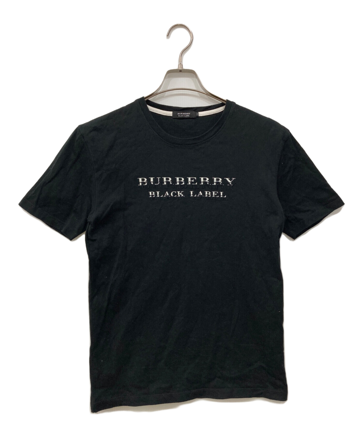 【美品】BURBERRY BLACK LABELT半袖Tシャツ 2 ブラック BURBERRY BLACK LABEL（バーバリーブラックレーベル） 半袖Tシャツ 2