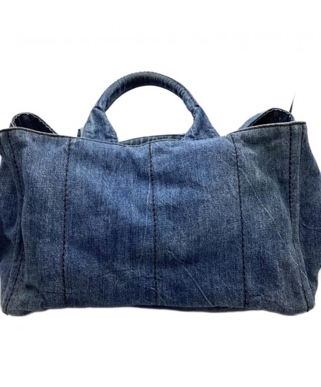 PRADA デニム トートバッグ PRADA（プラダ）】定番人気のカナパは今も需要大！デニムトートバッグ