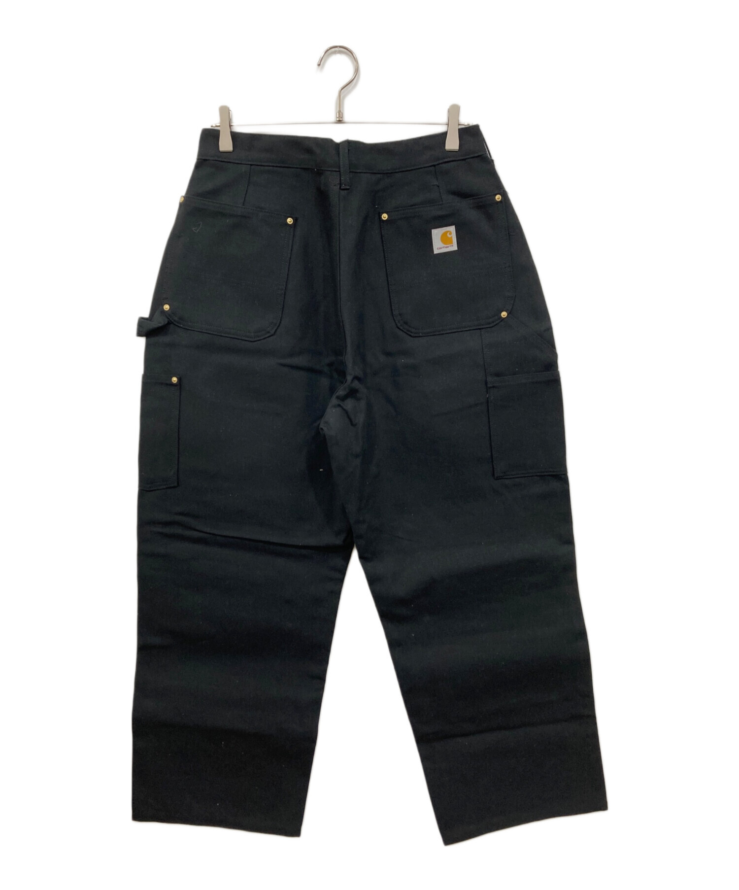 W40 Carhartt ダブルニー ペインターパンツ USA製 ブラック 古着 ゴールデンサイズ 90年代 USA製 Carhartt カーハート ダブルニー